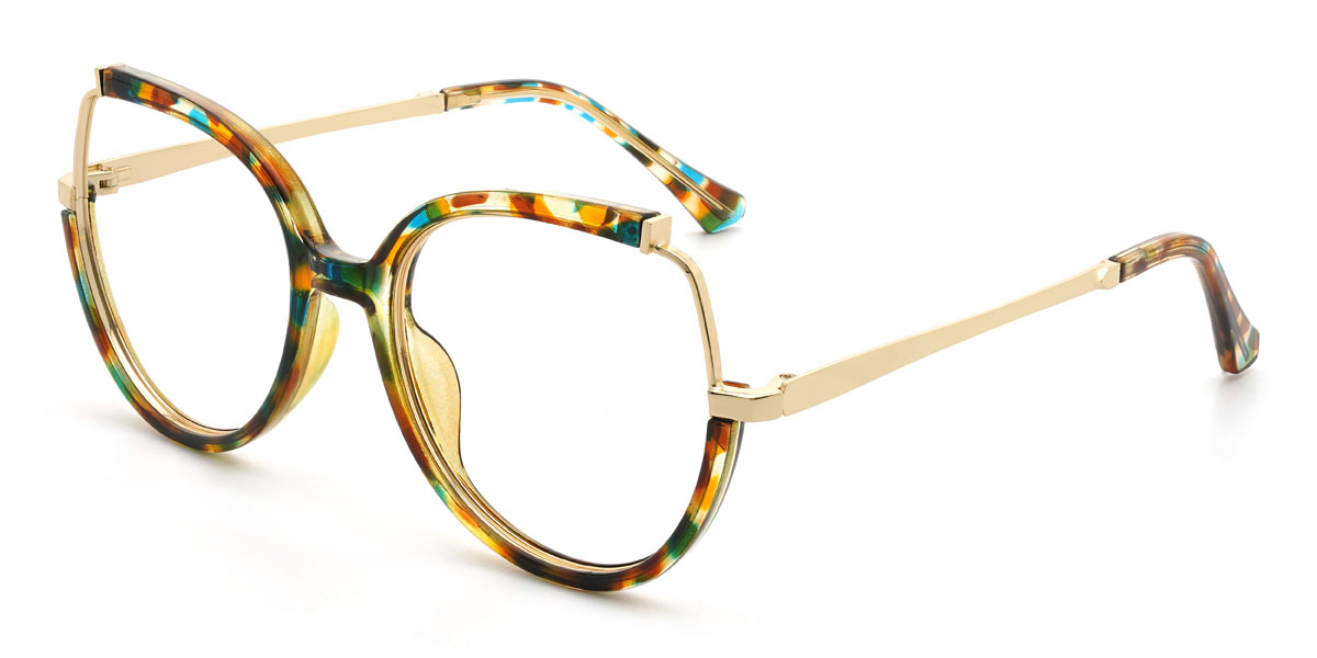 Colorful Agate Clarice Glasses - Oval Glasses