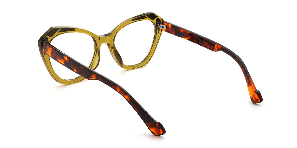 Olive Green Kayne Glasses - Cat Eye Glasses