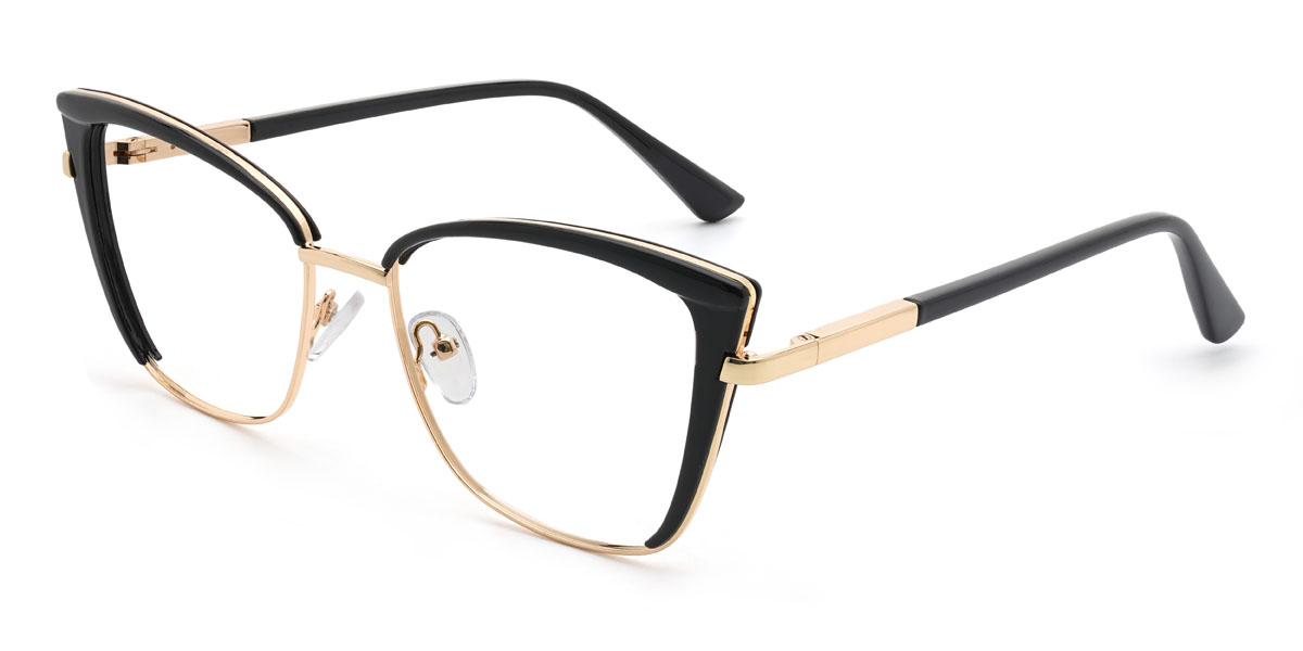 Negro Viktoria Gafas - Cat Eye Glasses