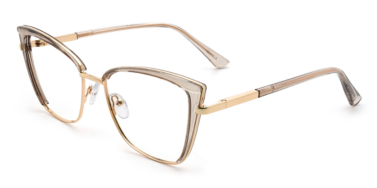 Clear Grey Viktoria Glasses - Cat Eye Glasses