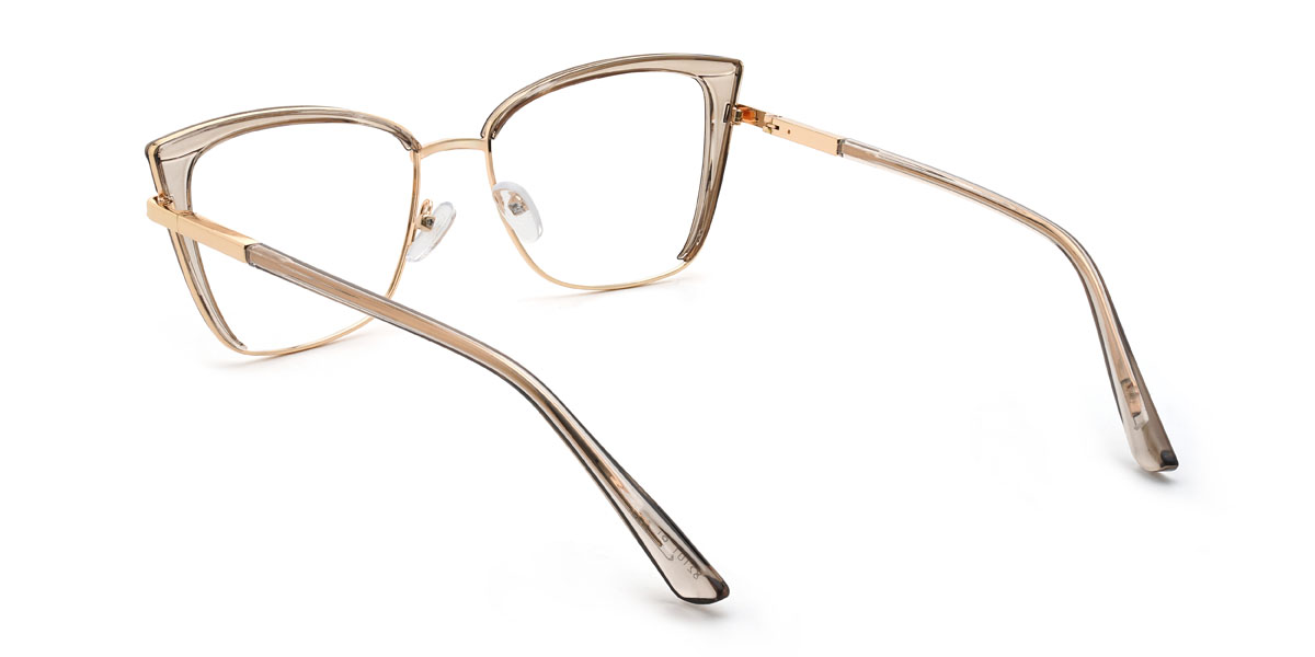 Clear Grey Viktoria Glasses - Cat Eye Glasses