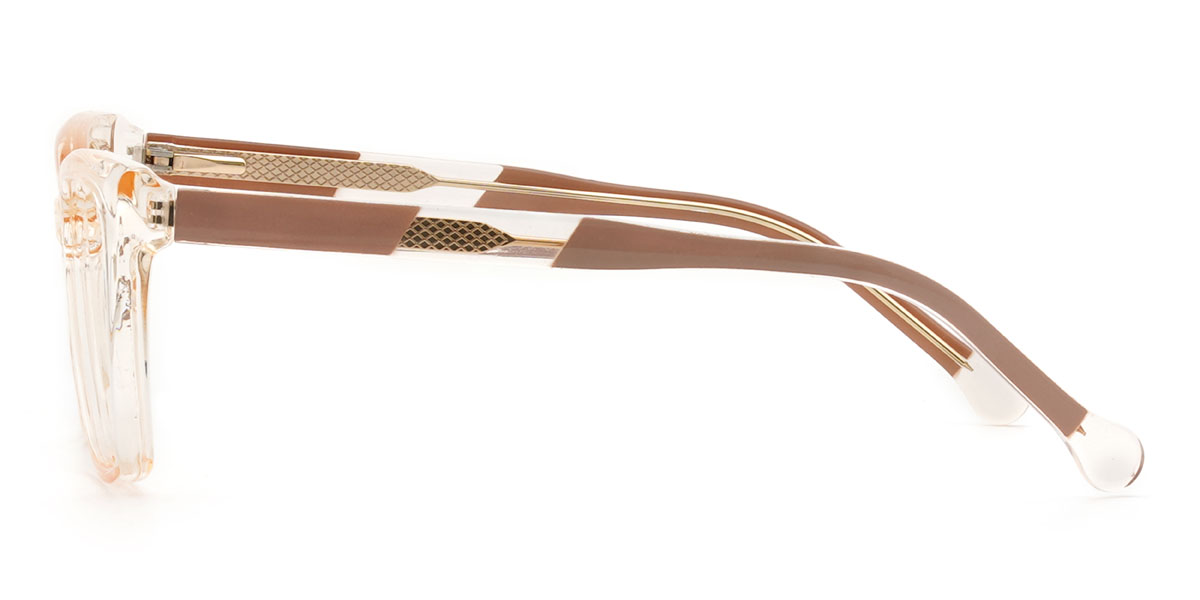 Champagne Daniela Glasses - Rectangle Glasses