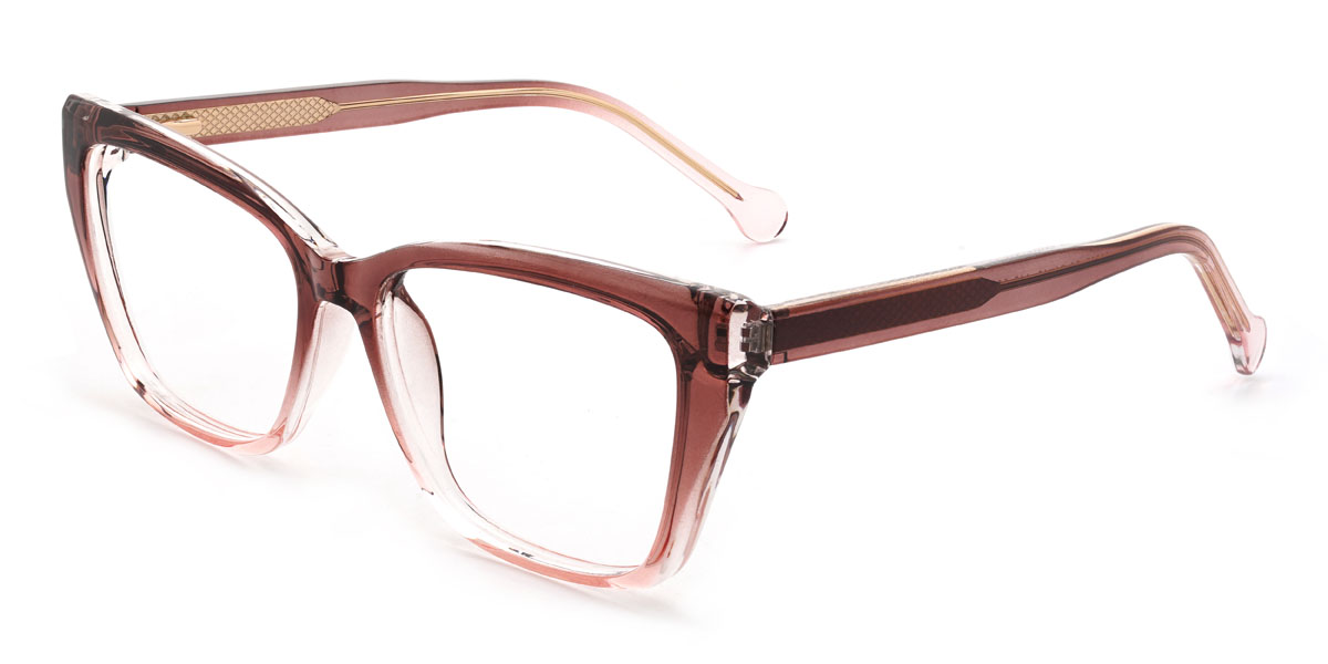 Purple Pink Daniela Glasses - Rectangle Glasses