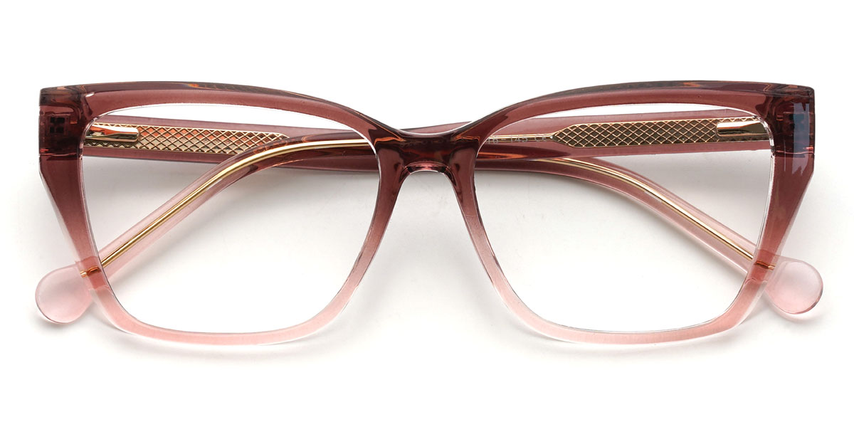 Purple Pink Daniela Glasses - Rectangle Glasses