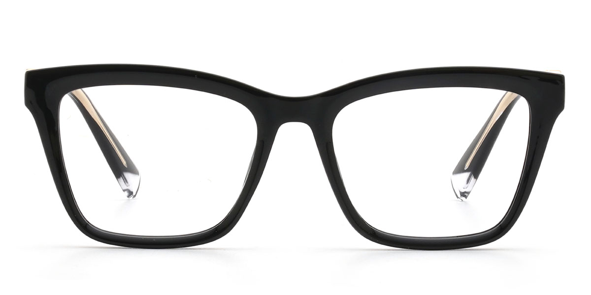 Black Farrah - Rectangle Glasses