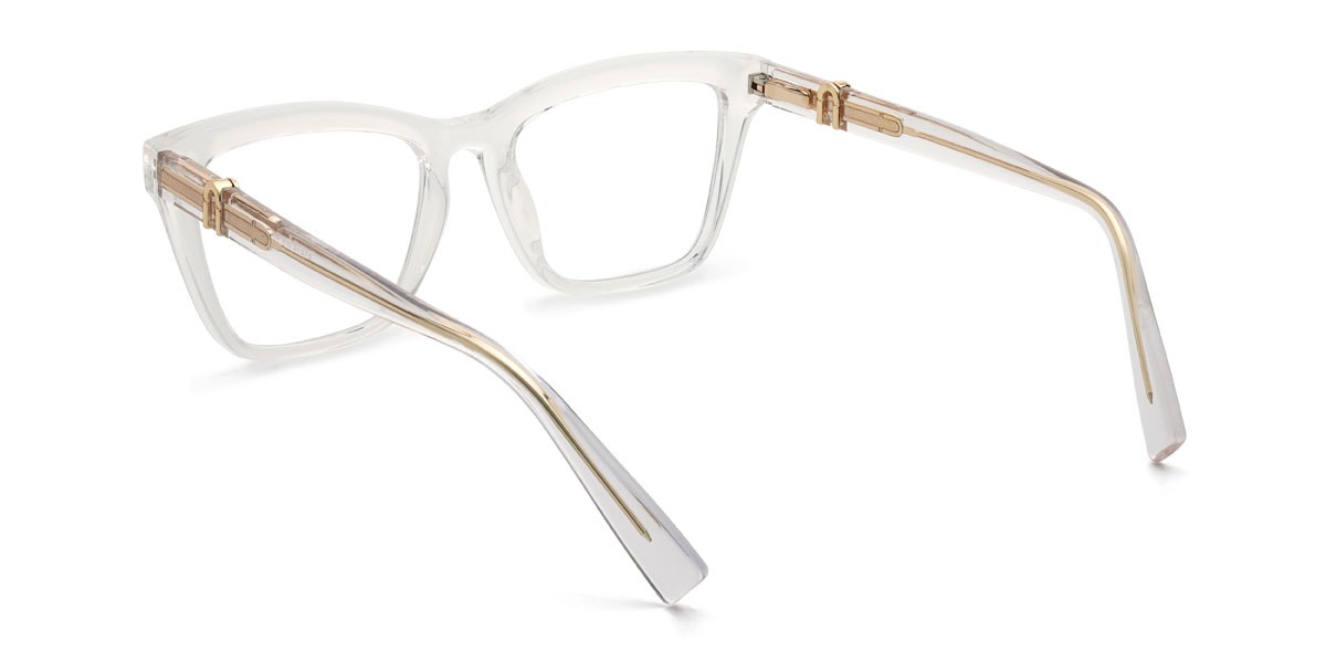 Clear Farrah Glasses - Rectangle Glasses