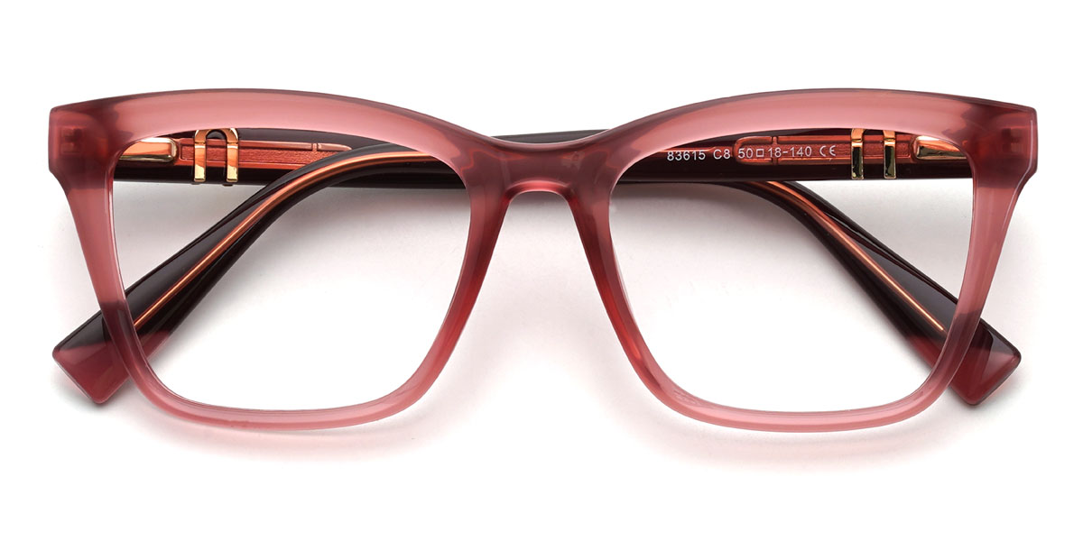 Rózsaszín Farrah Szemüveg - Rectangle Glasses