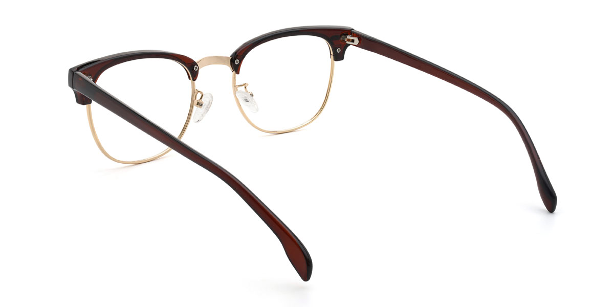Marrón dorado Mubarak Gafas - Rectangle Glasses
