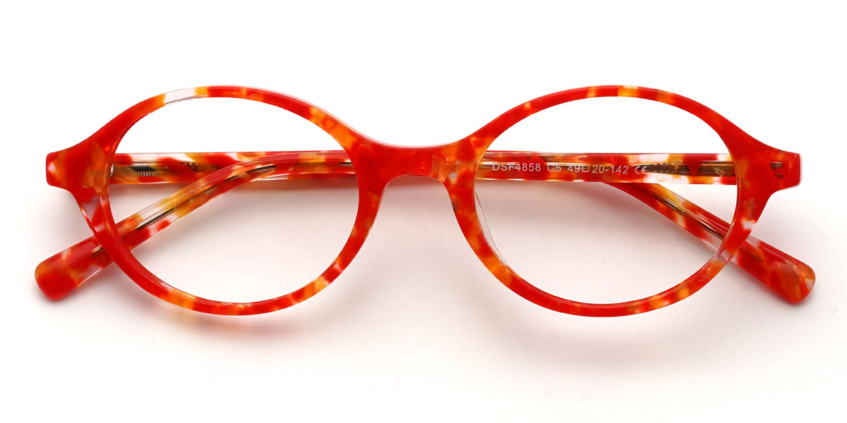 Vörös teknőspáncél Julietta Szemüveg - Oval Glasses