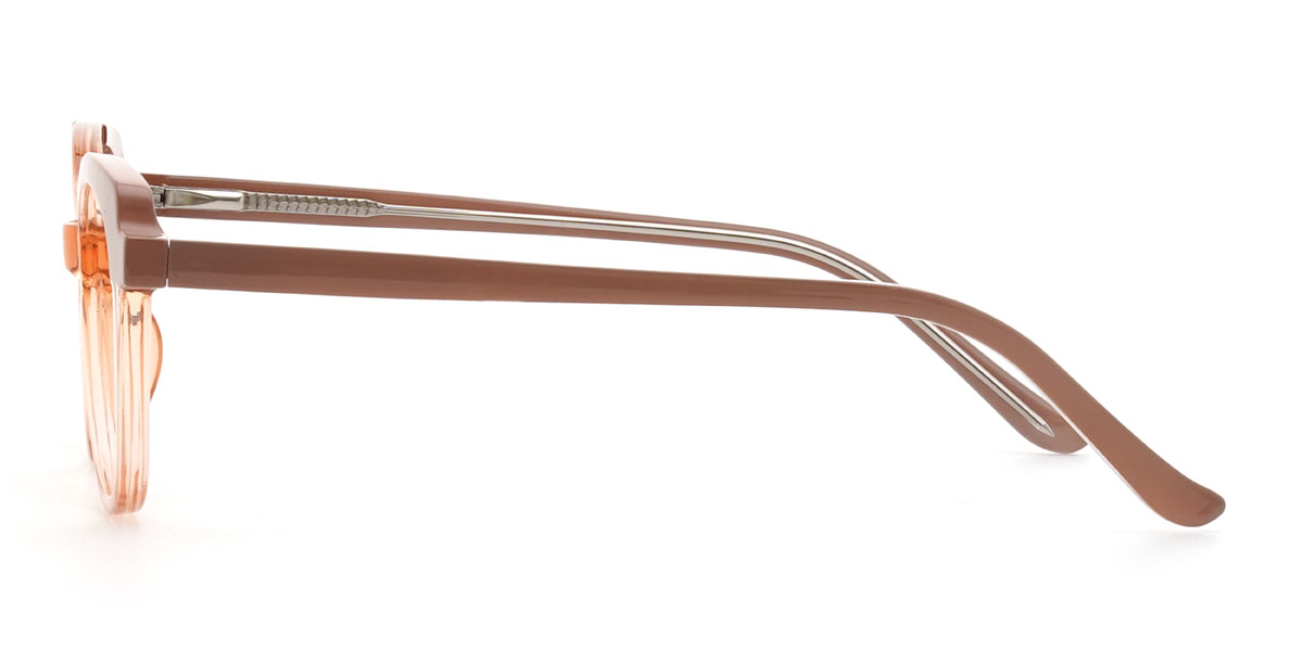Light Orange Soleil Glasses - Rectangle Glasses