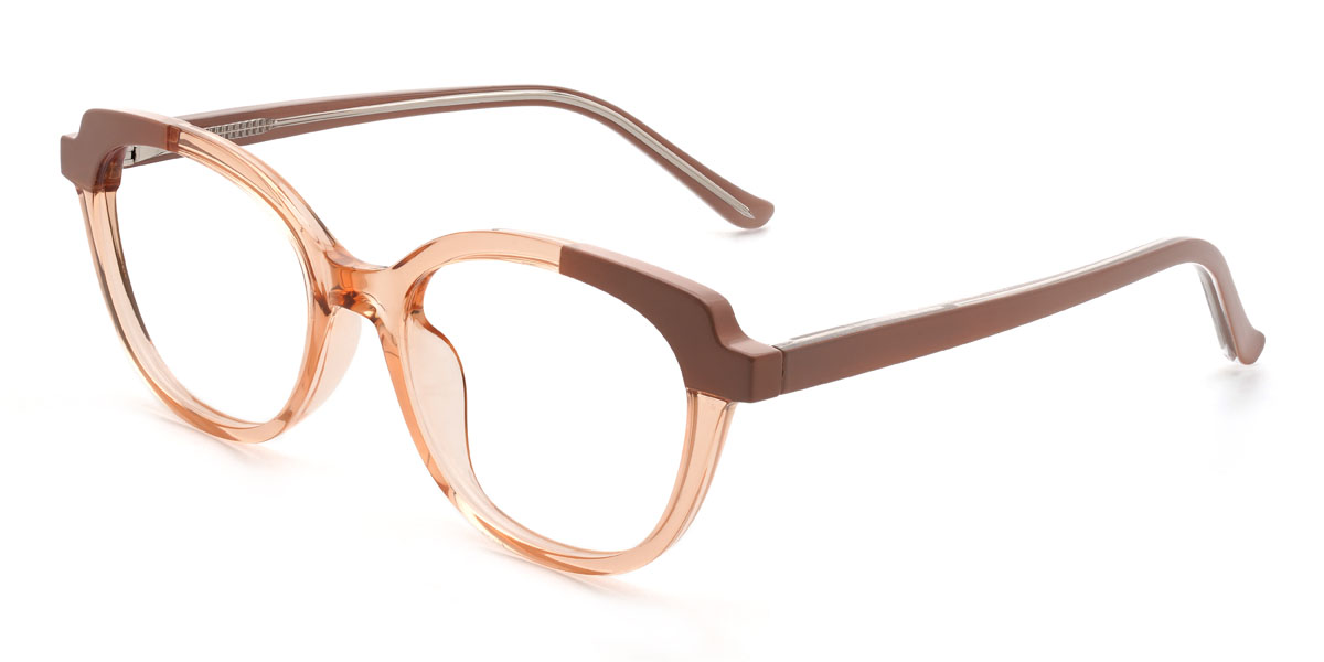 Light Orange Soleil Glasses - Rectangle Glasses