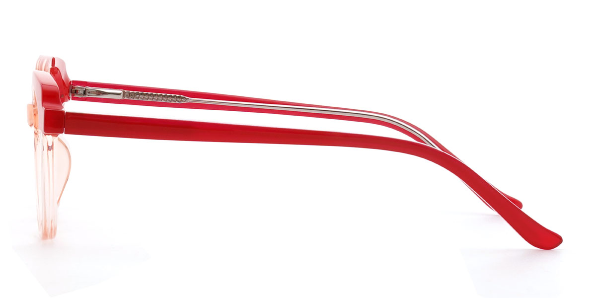 Light Pink Soleil Glasses - Rectangle Glasses