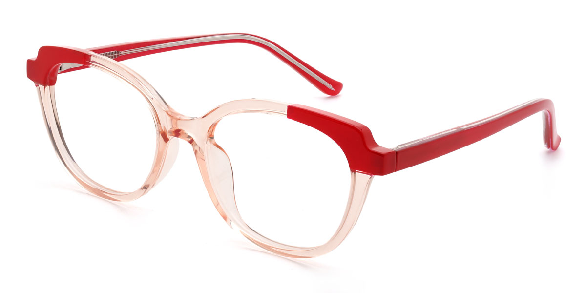 Light Pink Soleil Glasses - Rectangle Glasses