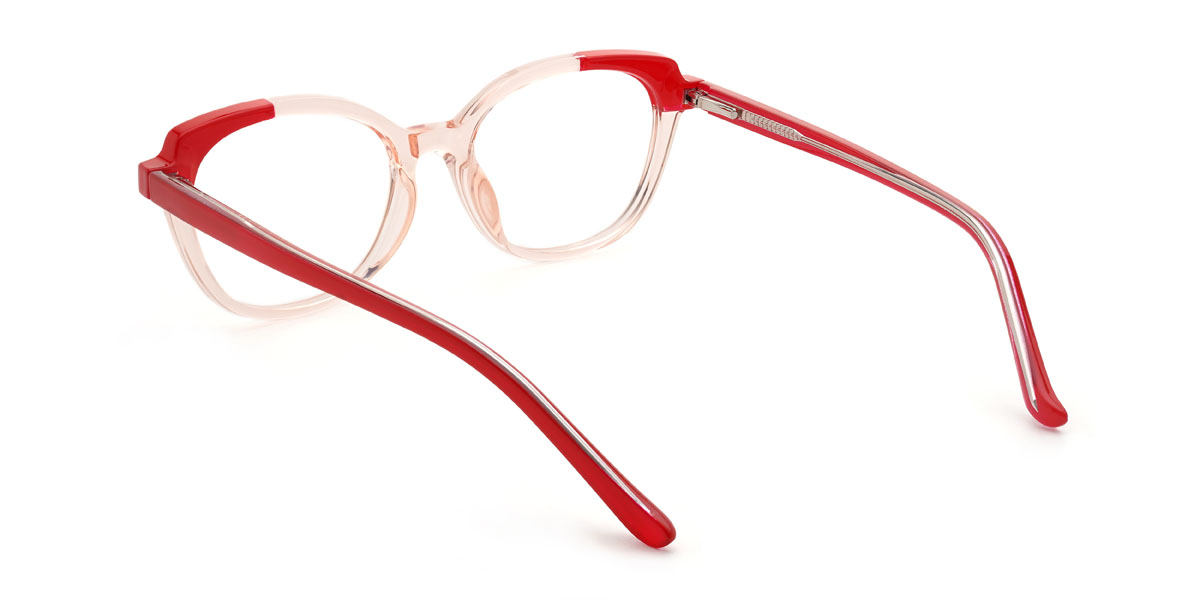 Light Pink Soleil Glasses - Rectangle Glasses