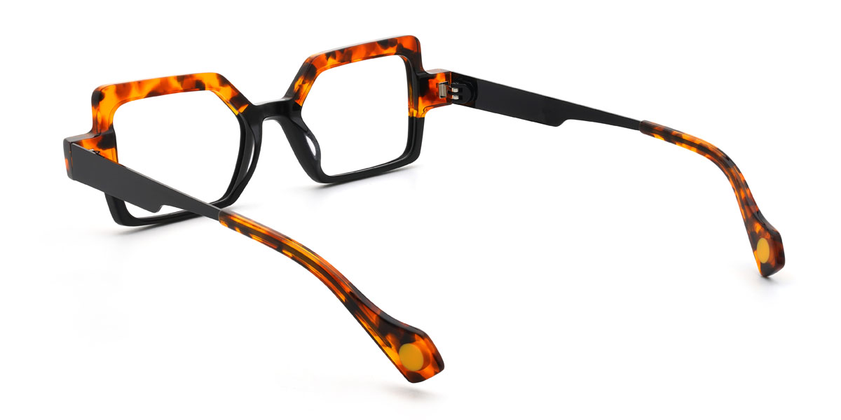 Caparazón de tortuga negro Veronika Gafas - Rectangle Glasses