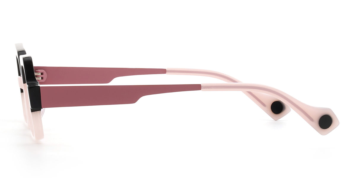 Black Pink Veronika Glasses - Rectangle Glasses