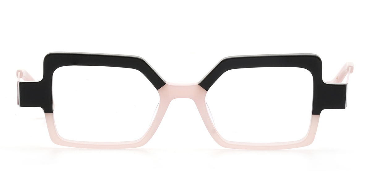 Black Pink Veronika Glasses - Rectangle Glasses