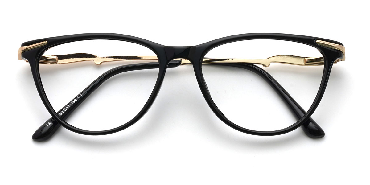 Noir Paulette Lunettes - Oval Glasses