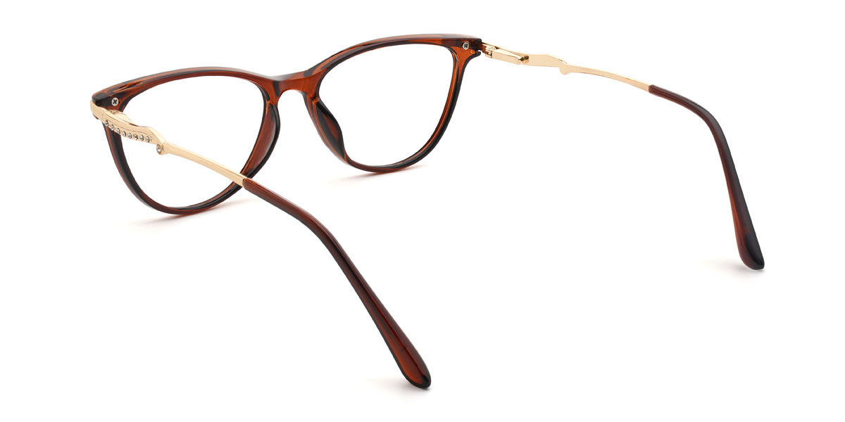 Brown Paulette Glasses - Oval Glasses