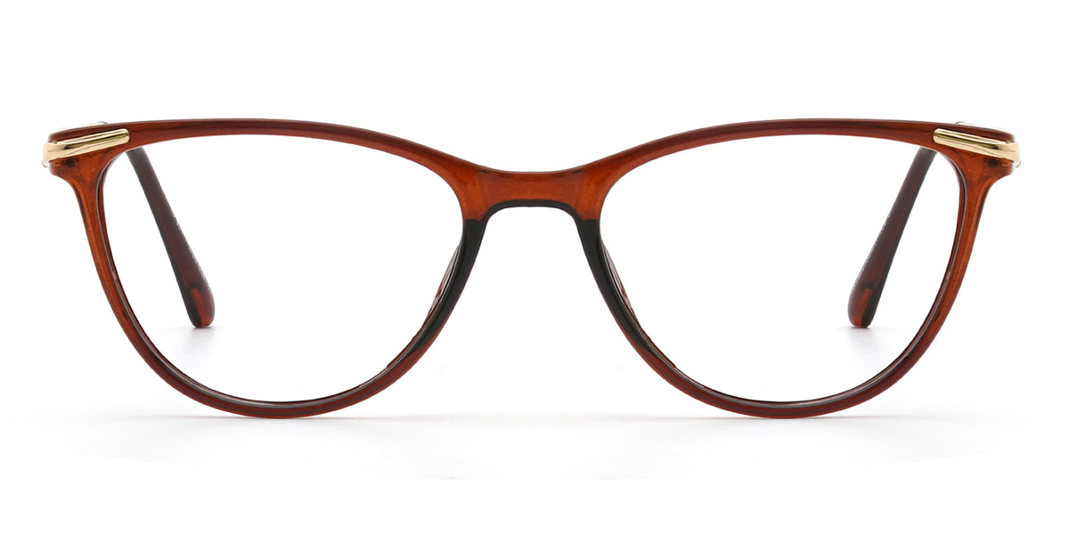 Brown Paulette Glasses - Oval Glasses