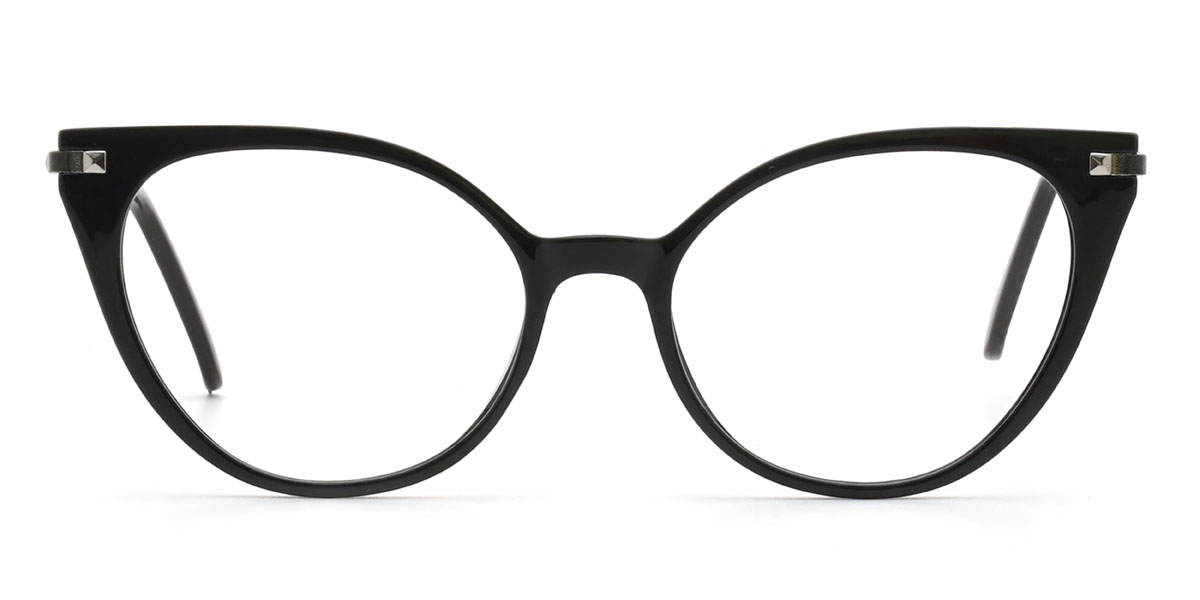 Black Francisca - Oval Glasses