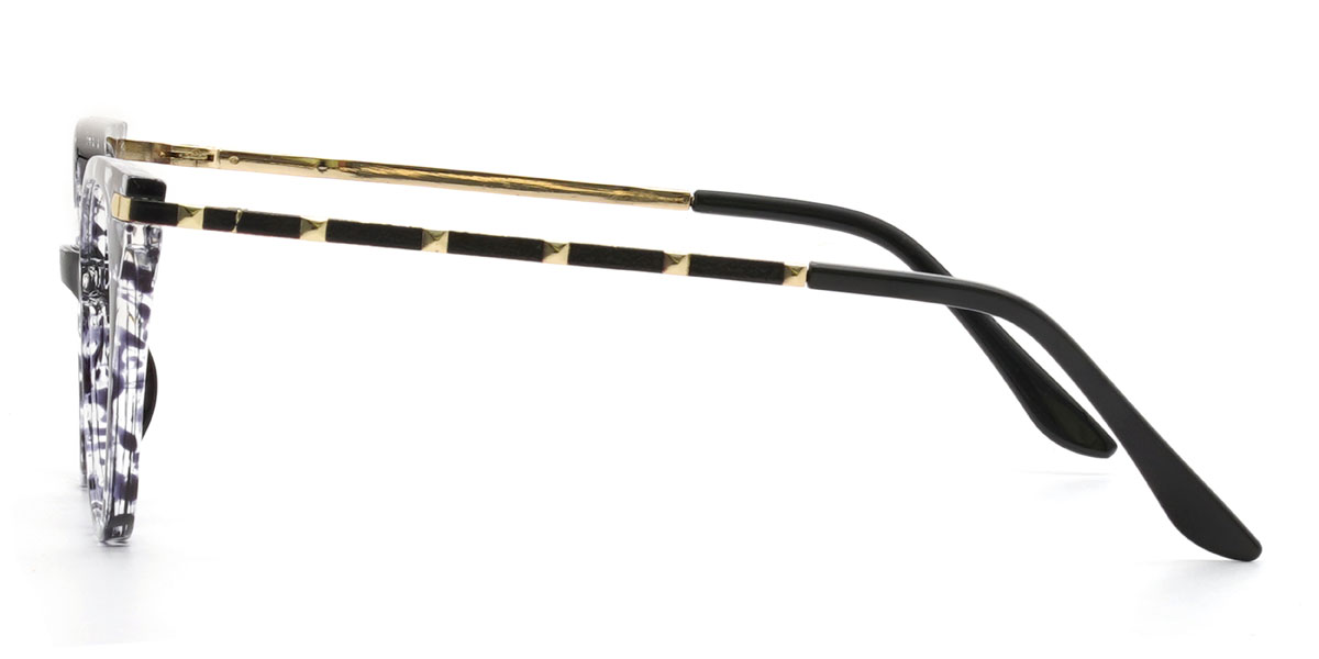 Black Tortoiseshell Francisca Glasses - Oval Glasses