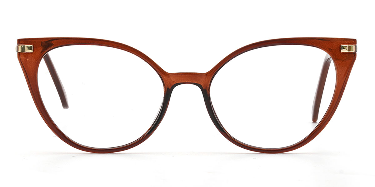 Brown Francisca Glasses - Oval Glasses