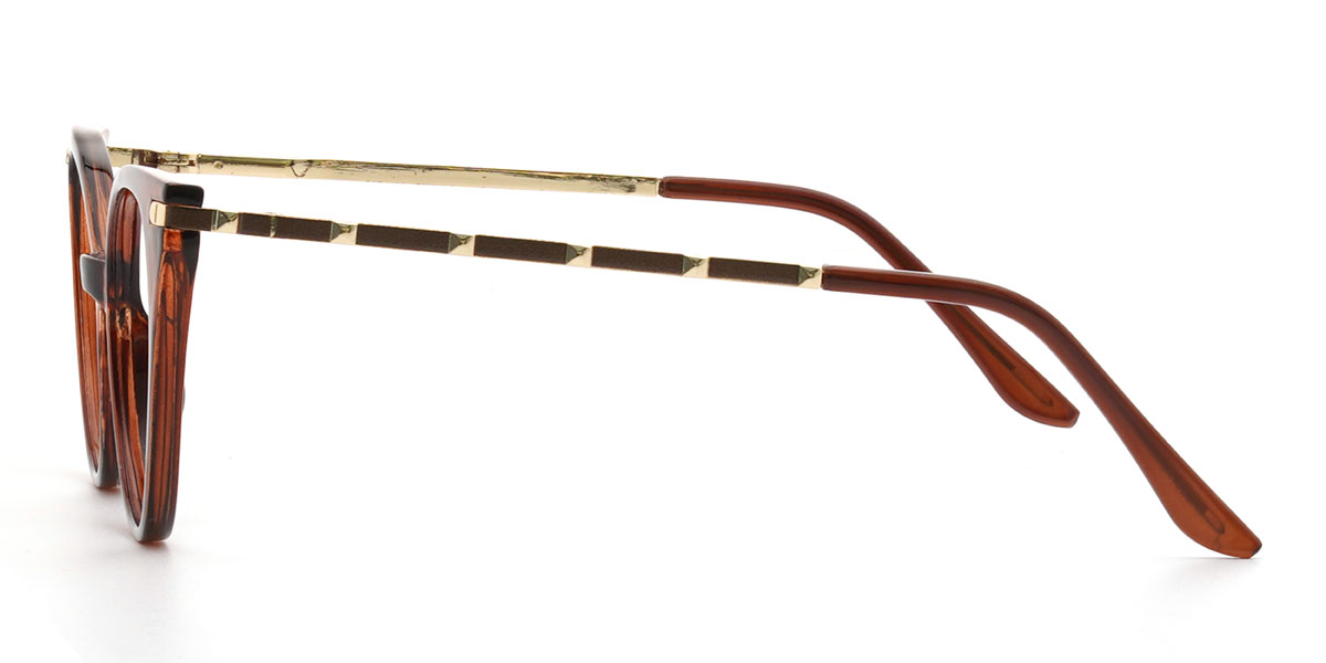 Brown Francisca Glasses - Oval Glasses