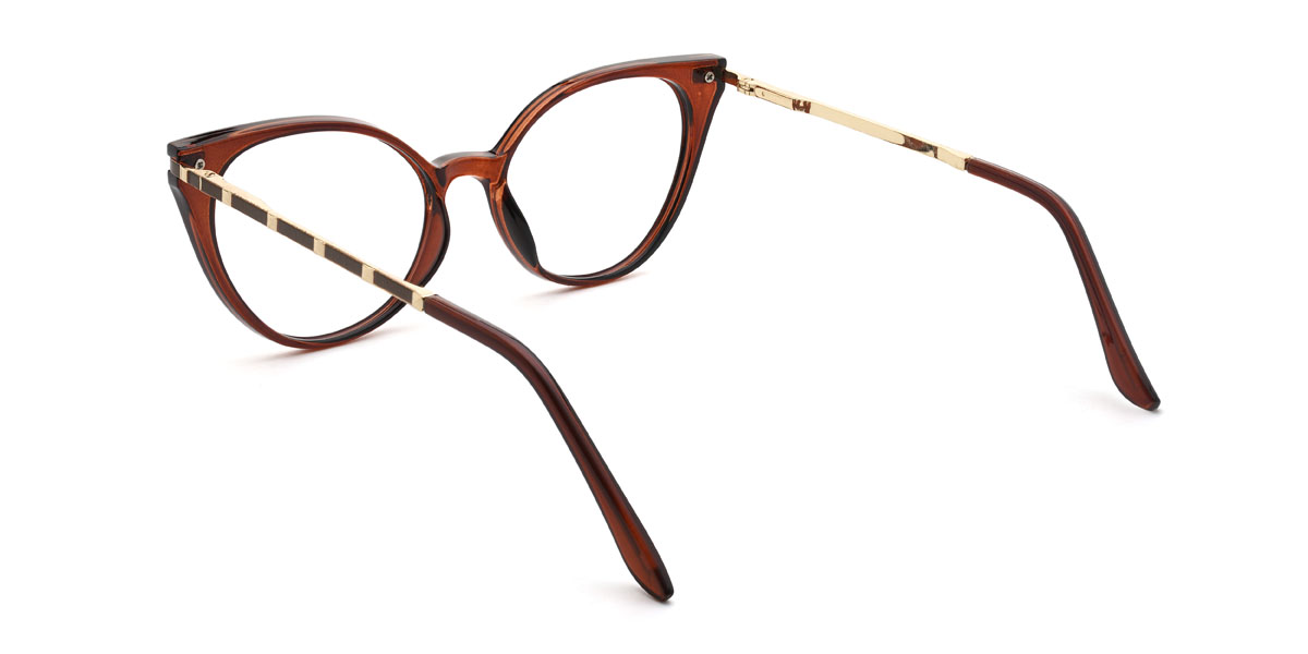 Brown Francisca Glasses - Oval Glasses