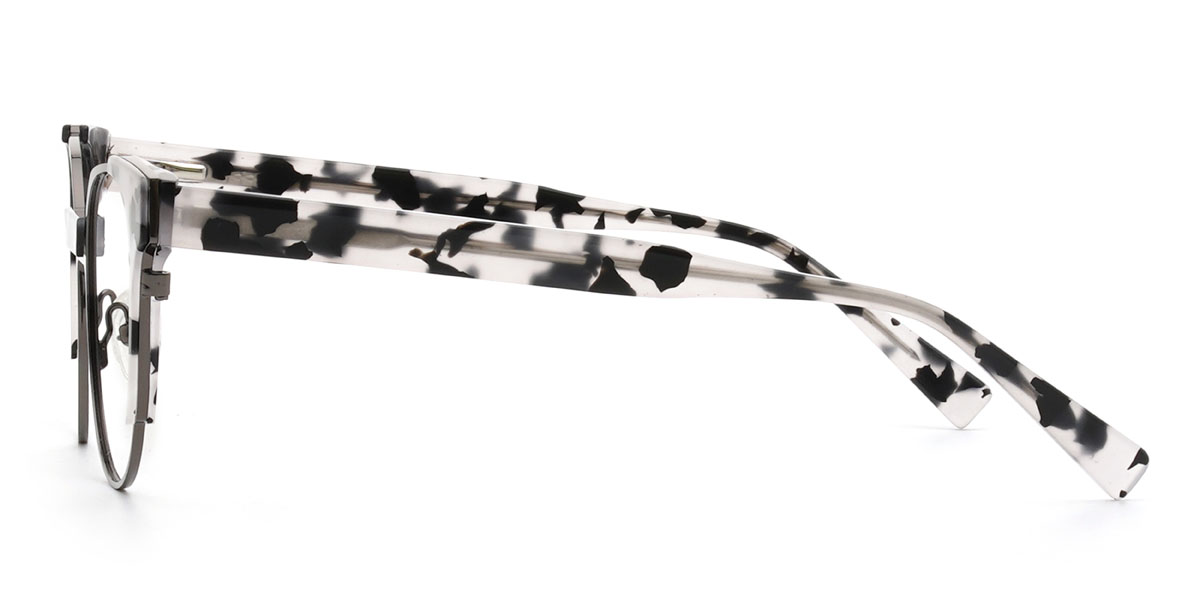 Black Marble Townes Glasses - Oval Glasses