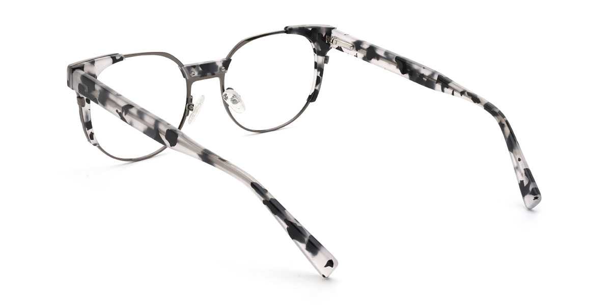 Black Marble Townes Glasses - Oval Glasses
