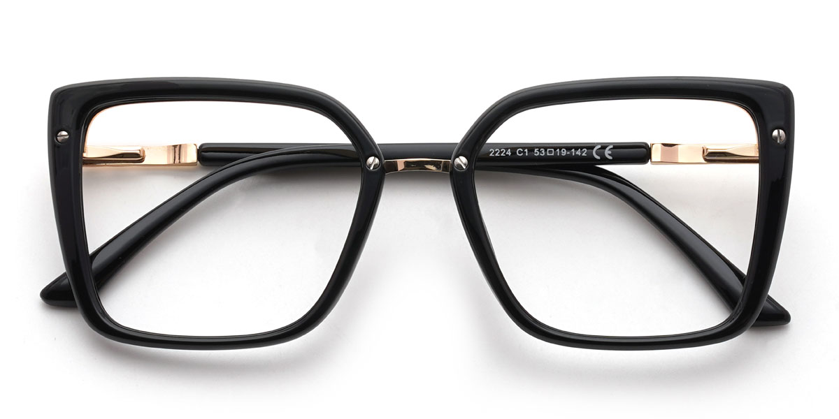 Black Bellamy Glasses - Rectangle Glasses