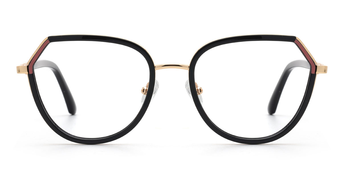 Black Arielle - Oval Glasses