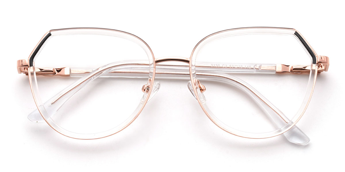 Clear Arielle Glasses - Oval Glasses