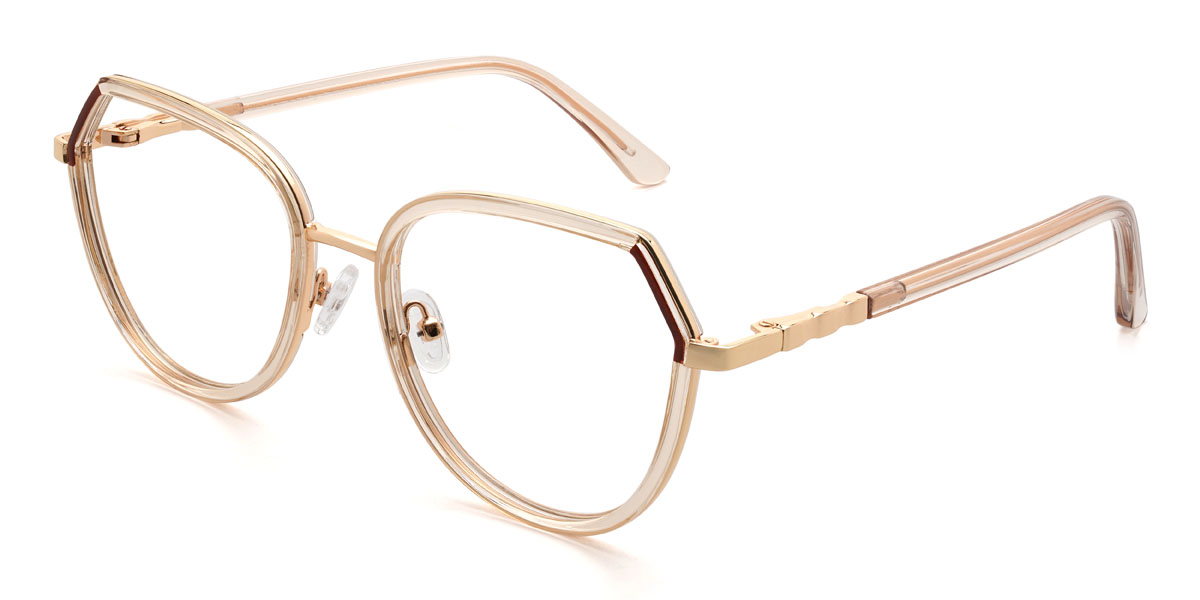 Champagne Arielle Glasses - Oval Glasses