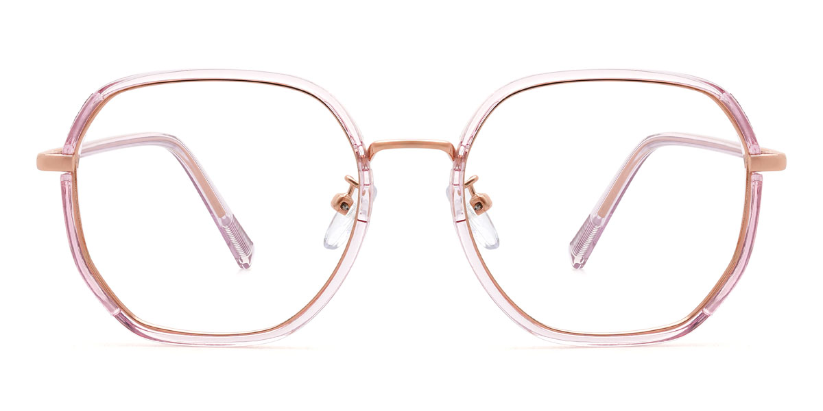 Light Pink Uriella Glasses - Oval Glasses