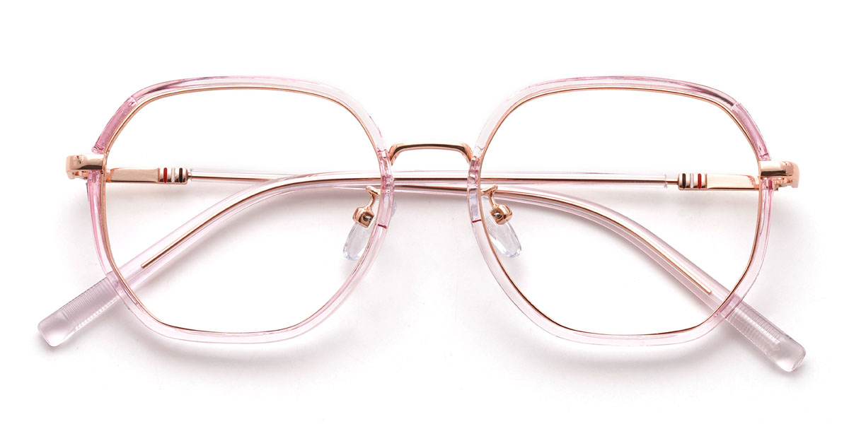 Light Pink Uriella Glasses - Oval Glasses