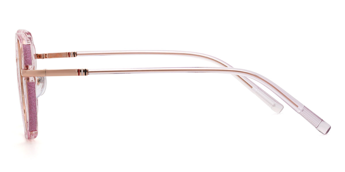 Light Pink Uriella Glasses - Oval Glasses