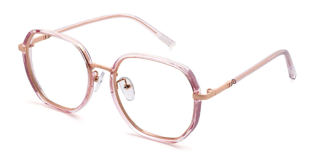 Light Pink Uriella Glasses - Oval Glasses