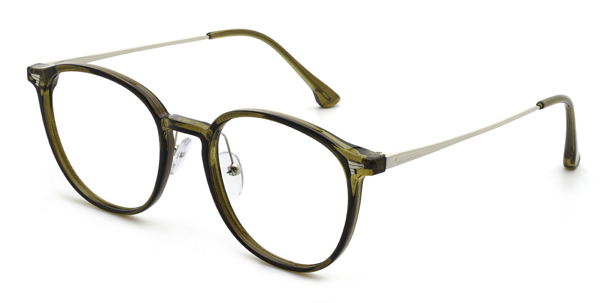 Olíva zöld Xaylen Szemüveg - Oval Glasses