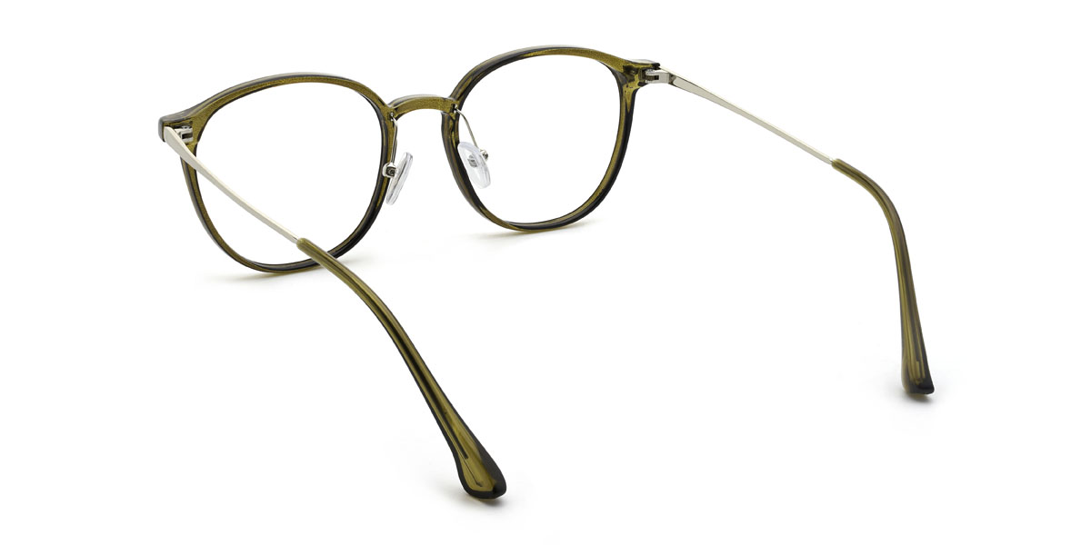 Olíva zöld Xaylen Szemüveg - Oval Glasses