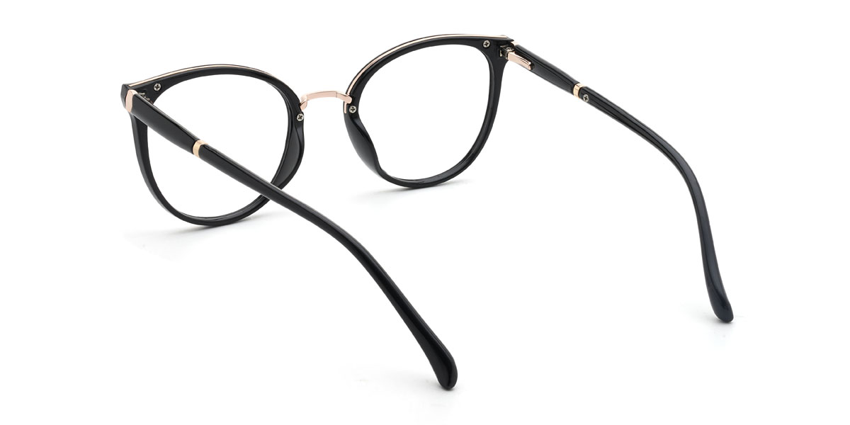 Black Zacari Glasses - Oval Glasses