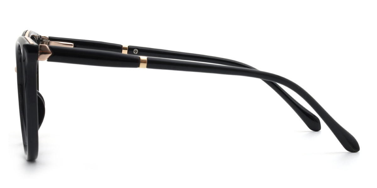 Black Zacari Glasses - Oval Glasses