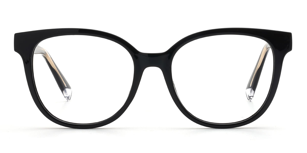 Black Wallace - Oval Glasses
