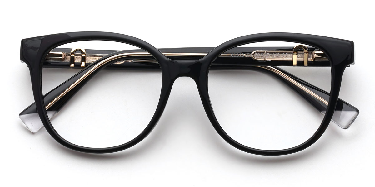 Black Wallace Glasses - Oval Glasses
