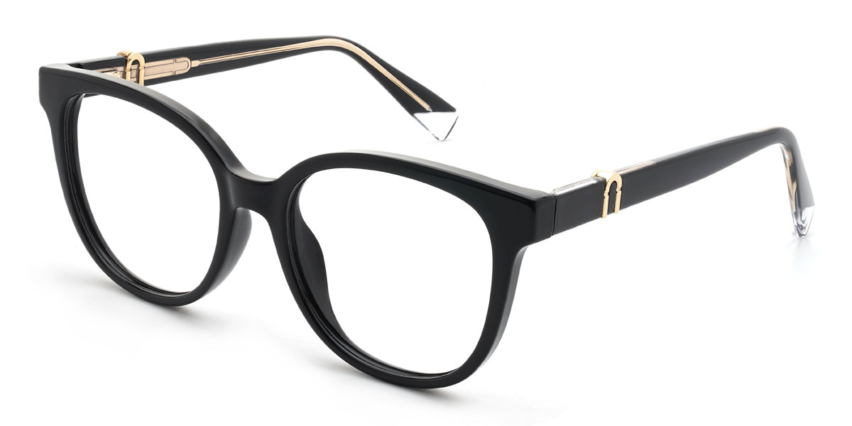 Black Wallace Glasses - Oval Glasses