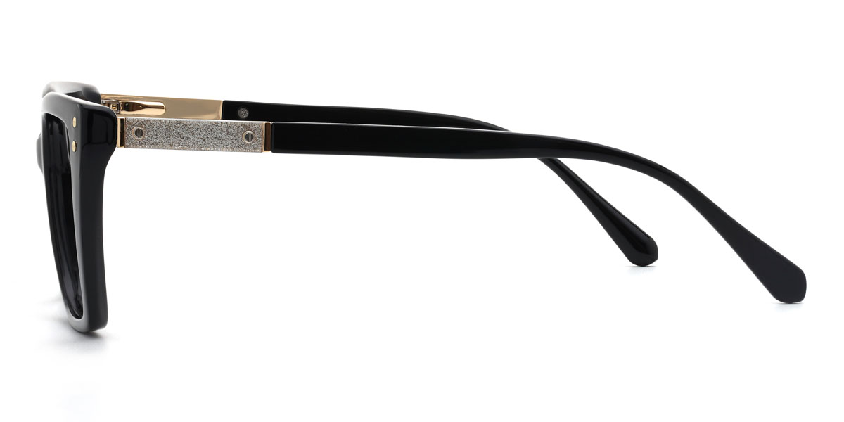 Black Cordelia Glasses - Rectangle Glasses