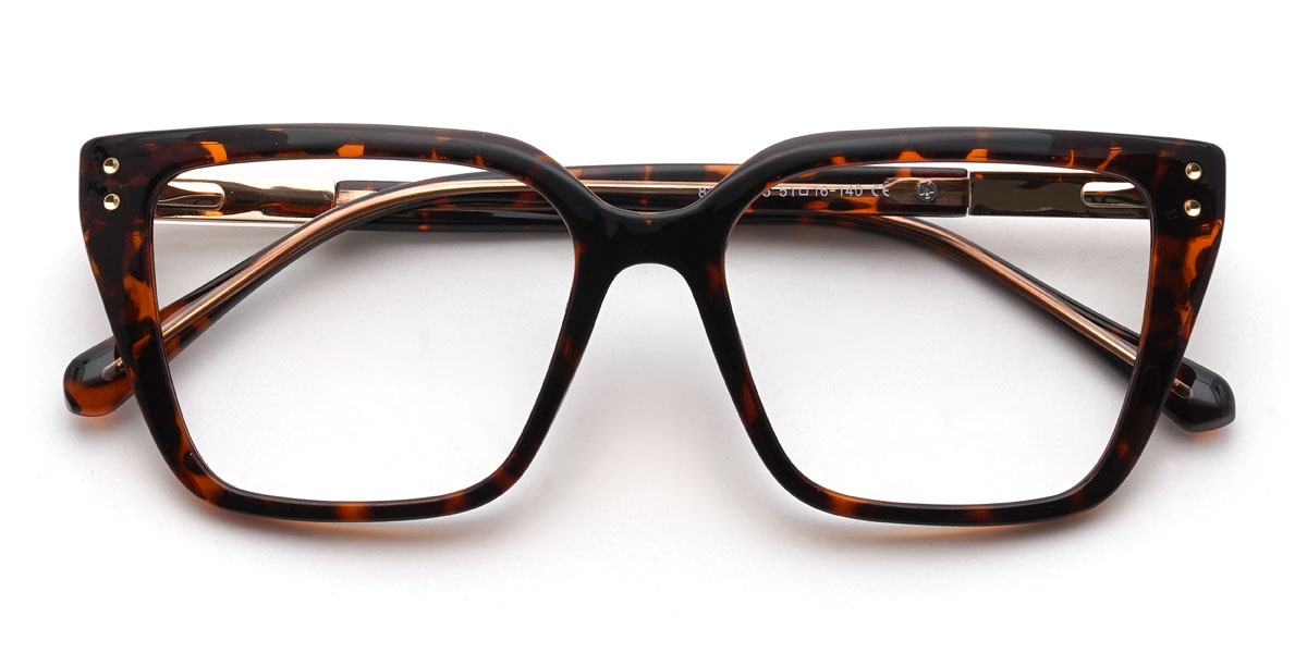 Tortoiseshell Cordelia Glasses - Rectangle Glasses
