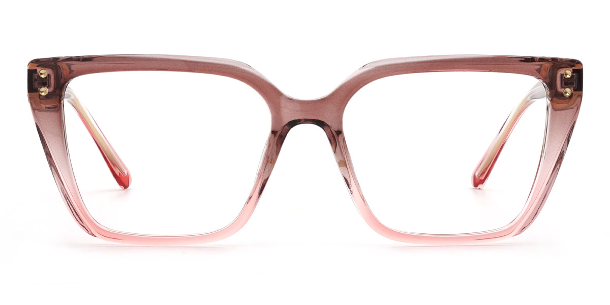 Purple Pink Cordelia - Rectangle Glasses