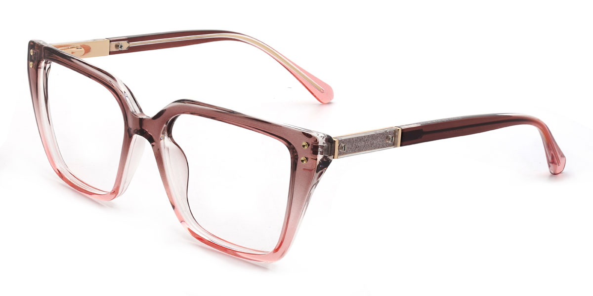 Purple Pink Cordelia Glasses - Rectangle Glasses